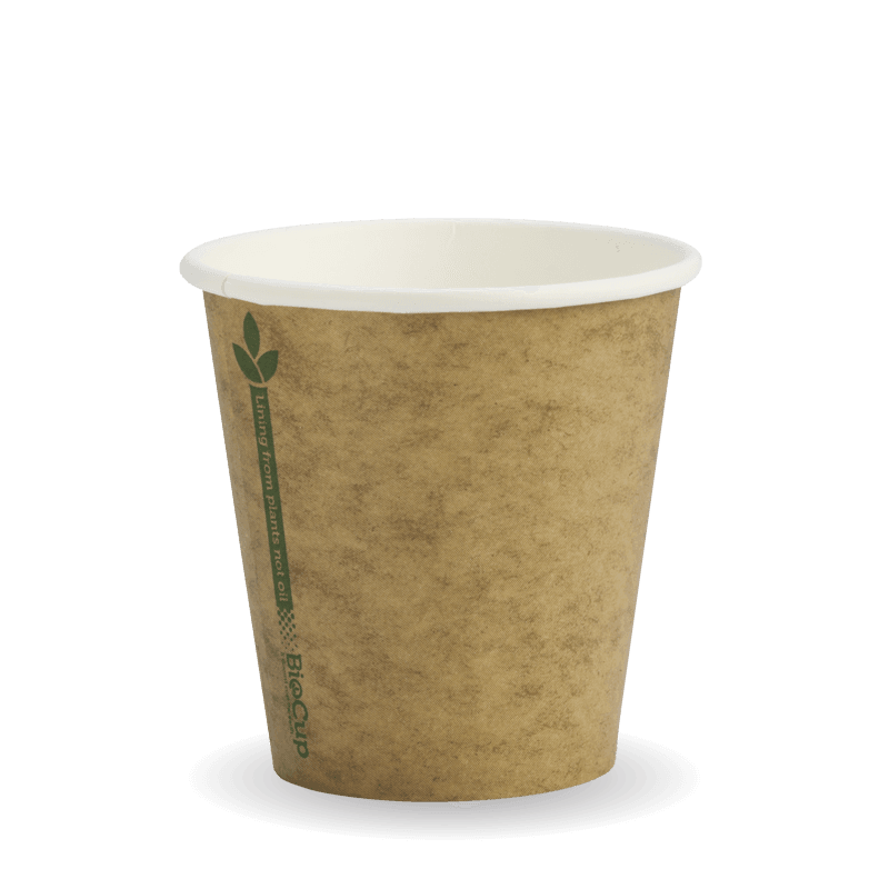 230ml/6oz(80mm) kraft Green Line Single Wall Biocup