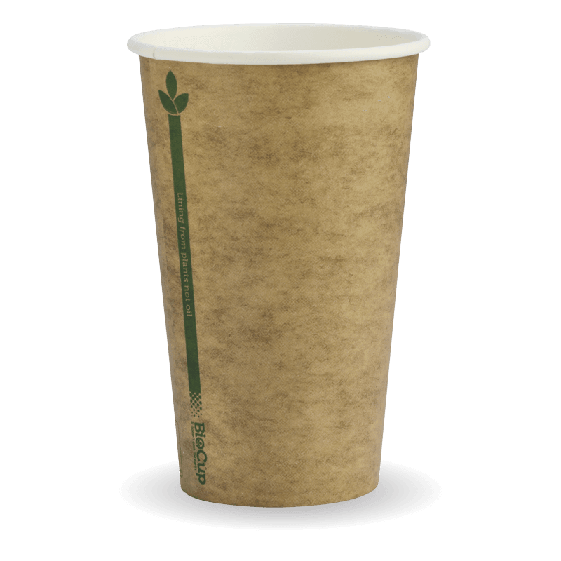 350ml/12oz(80mm) kraft Green Line Single Wall Biocup
