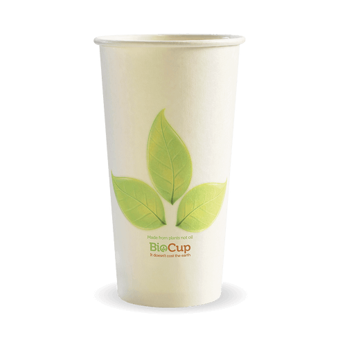 595ml/20oz(90mm) Leaf Single Wall Biocup