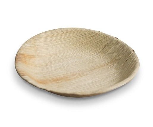 Palm Leaf Round Plate- 7 inch