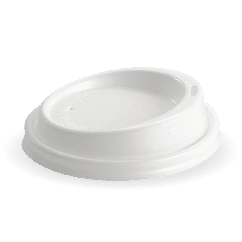90mm White lid Fits 8oz uni-lid, 12, 16 & 20oz Cups