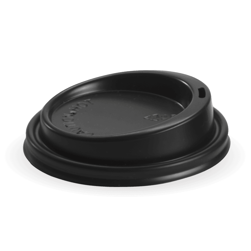 90mm Black lid Fits 8oz uni-lid, 12, 16 & 20oz Cups
