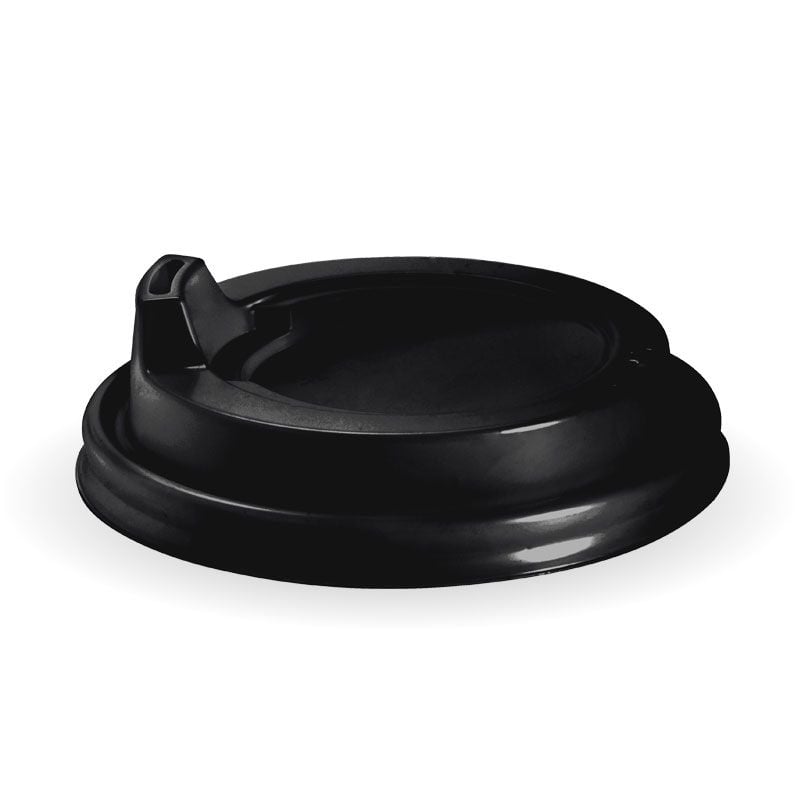 90mm Black Sipper Lid Fits 8oz uni-lid,12,16,20oz Cups