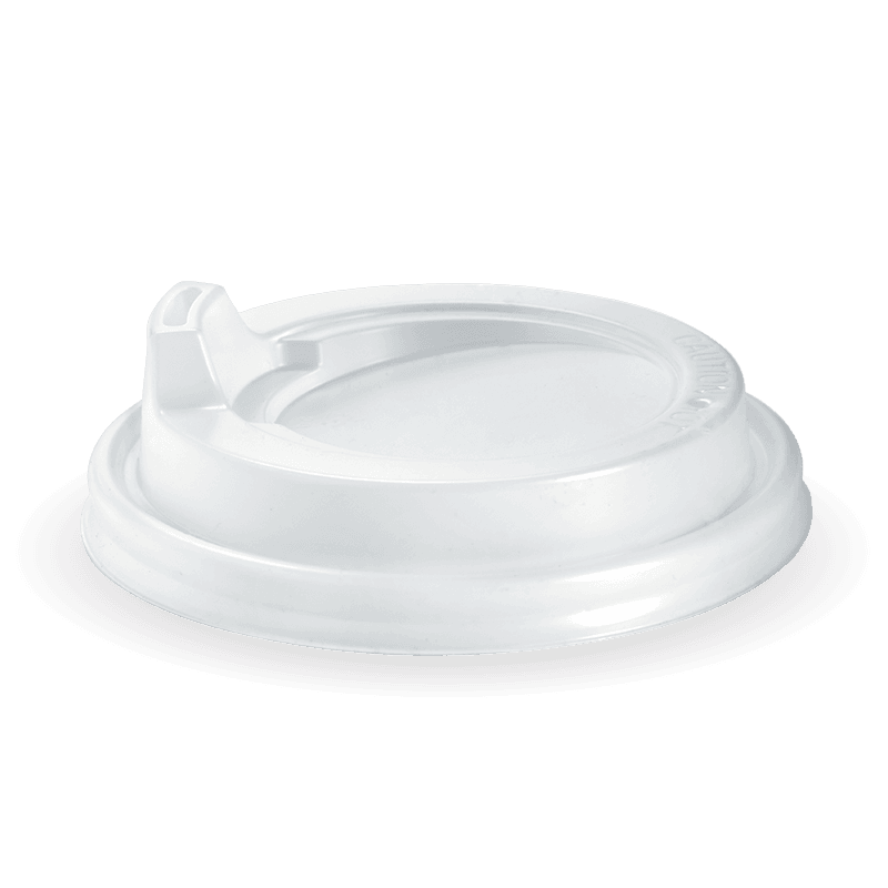 90mm White Sipper Lid Fits 8oz uni-lid,12,16,20oz Cups.