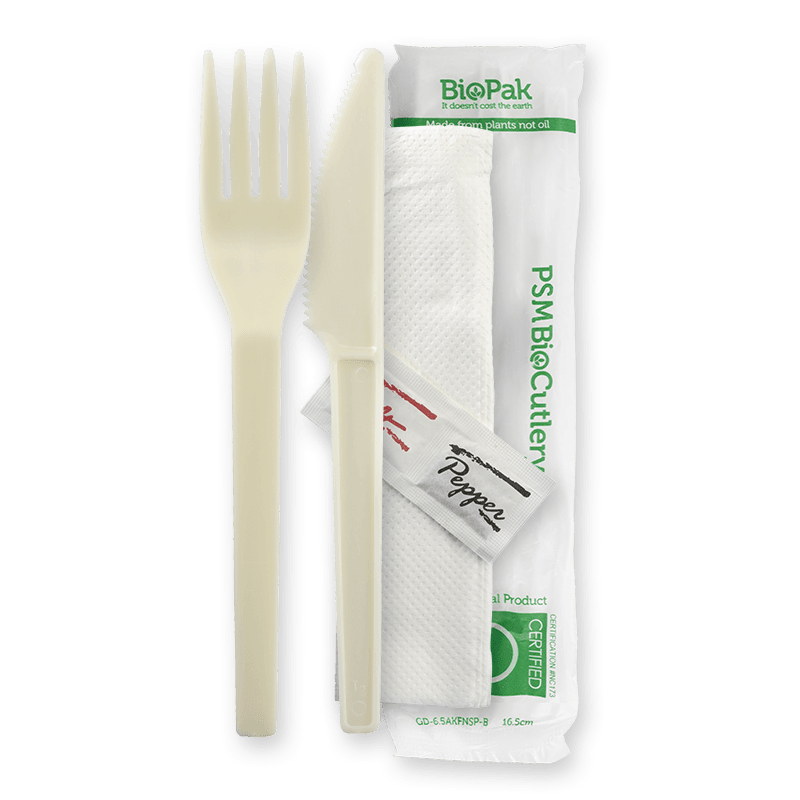 15cm /6" PSM Knife,Fork,Napkin,Salt & Pepper Set