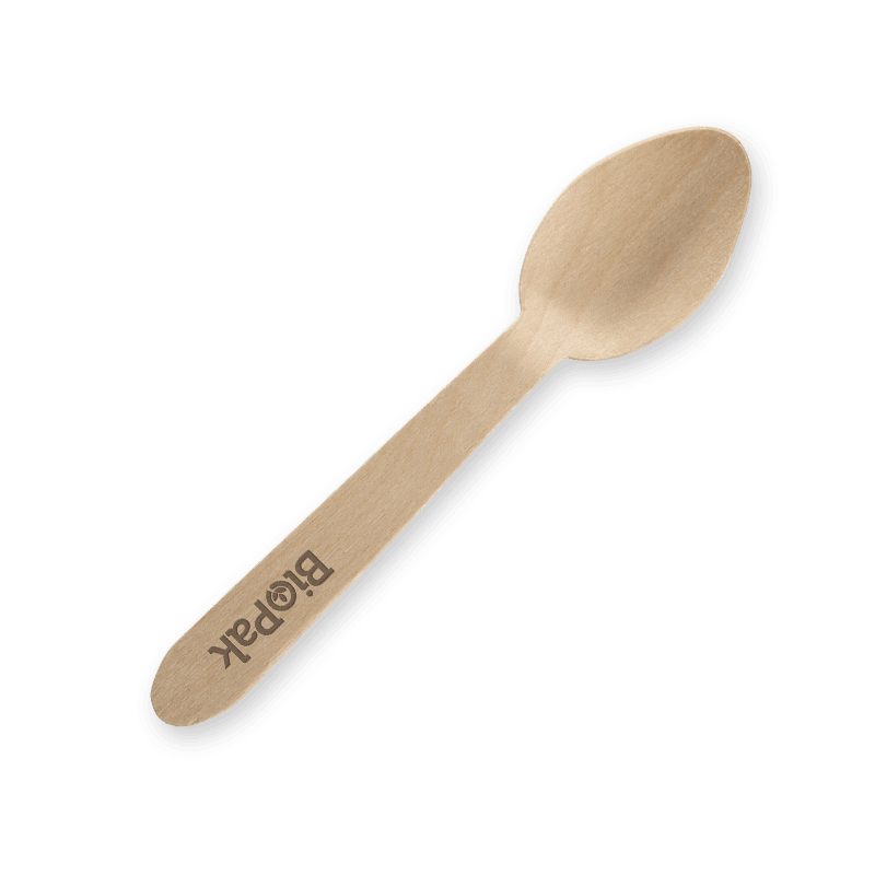 10cm Coated Wood Teaspoon