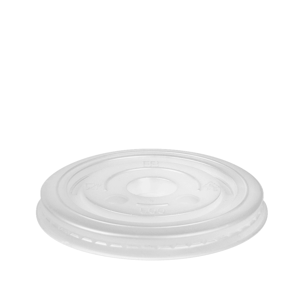 White PP Flat PS Lid