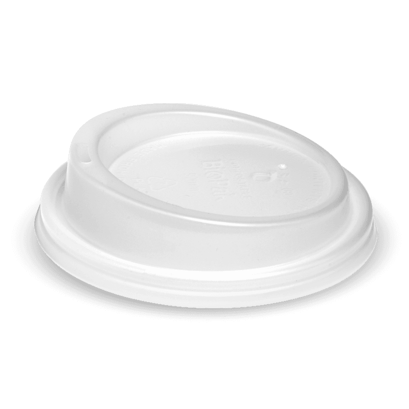 90mm white PLA Lid Fits 8oz uni-lid, 12, 16 & 20oz Cups
