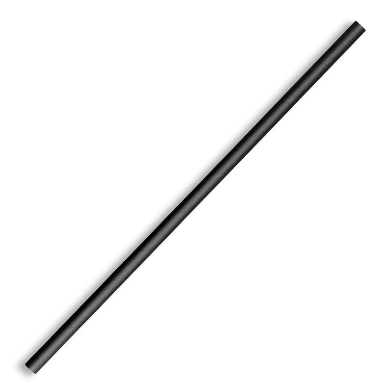 6mm Regular Black Biostraw