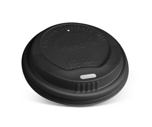 8/12/16/20oz CPLA Black Hot & Cold Lid