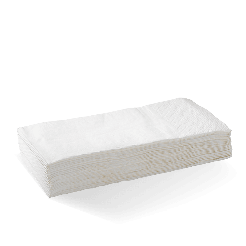 2 Ply 1/8 Fold White Dinner Bionapkin