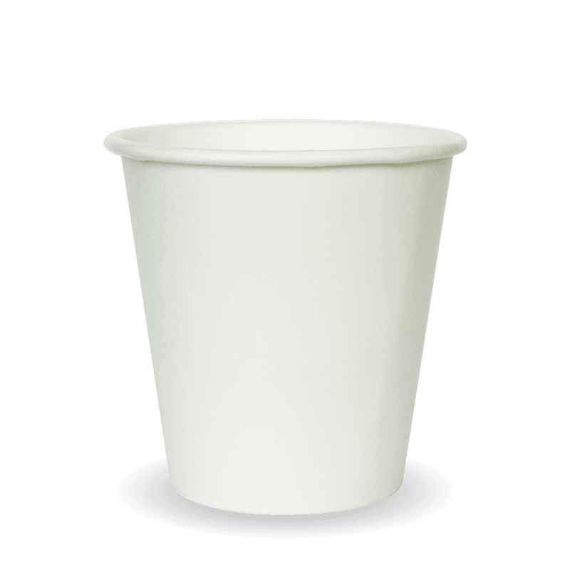 230ml/6oz(80mm) White Single Wall Biocup