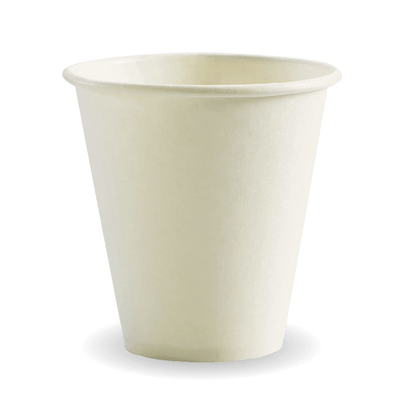 280ml/8oz(90mm) White Single Wall Biocup