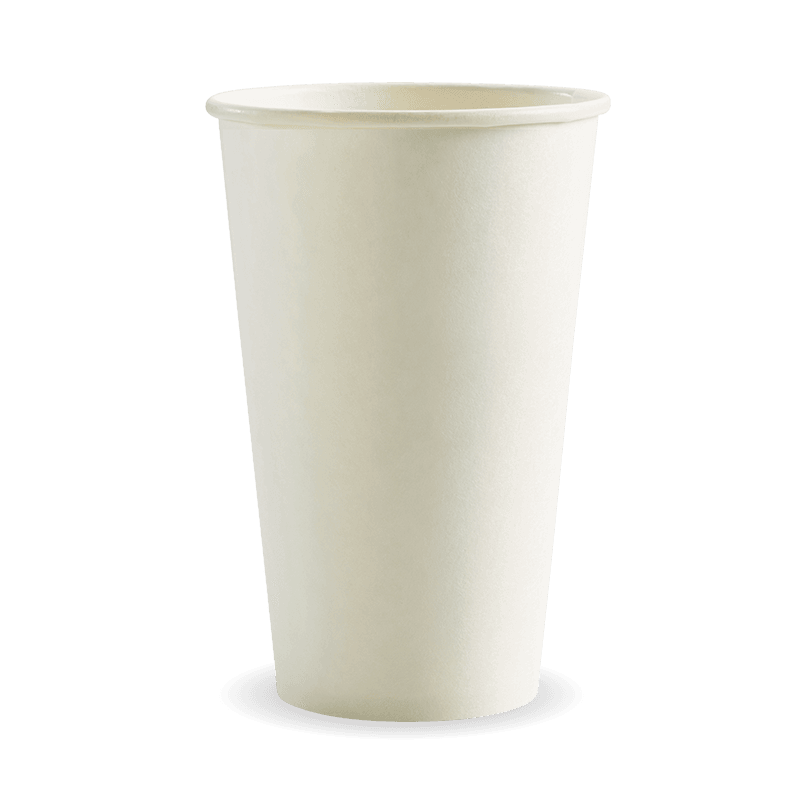 510ml/16oz(90mm) White Single Wall Biocup