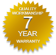 Seven year quality workmanship warranty - dapco,roofing,metal roofing,re-roofing,re roofing,reroofing,colorbond roofing,commercial roofing,residential roofing,gutter mesh,gold coast,roof