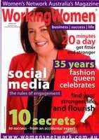 Working Women magazine cover winter 2010