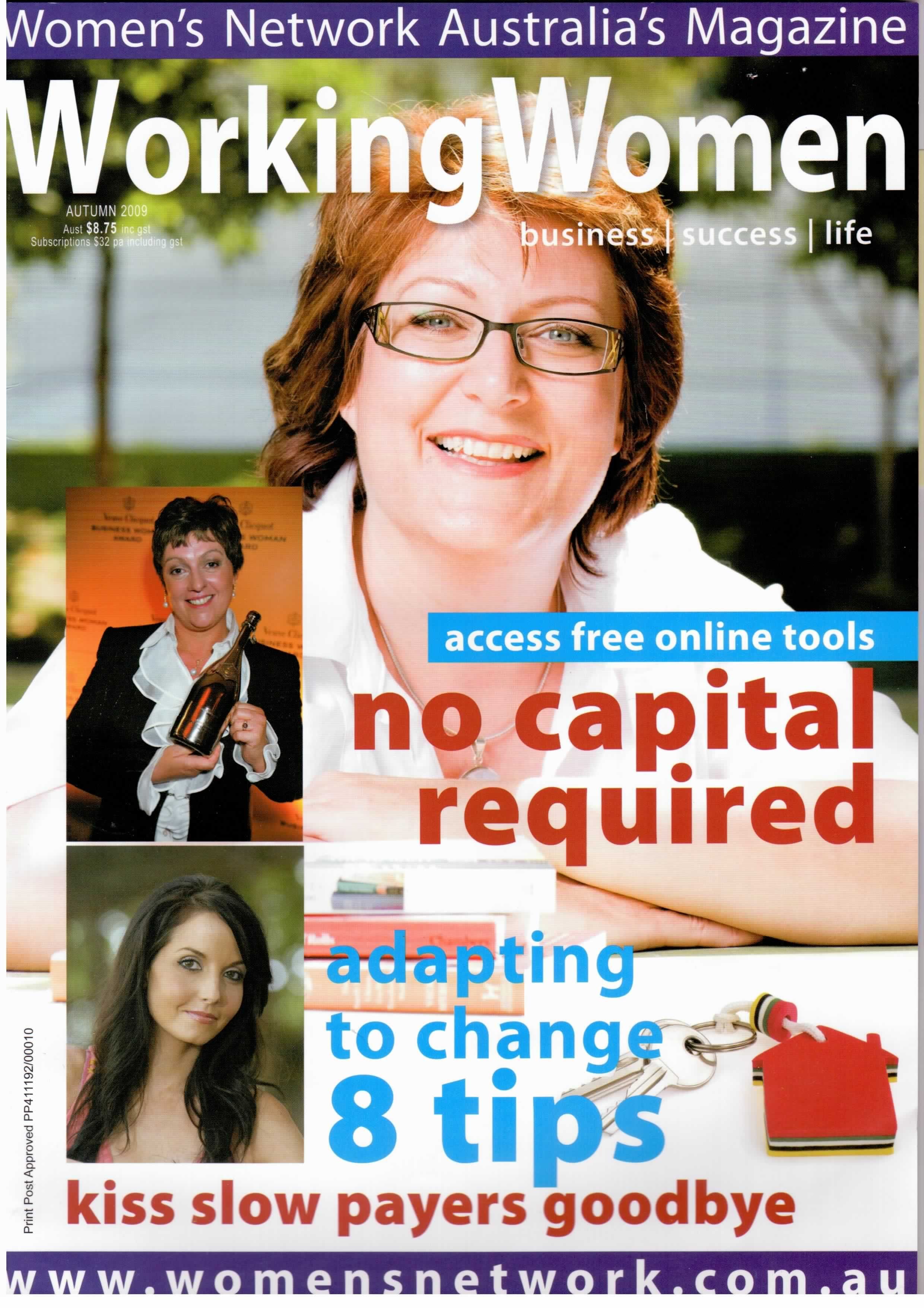 Working Women Magazine cover autumn 2010