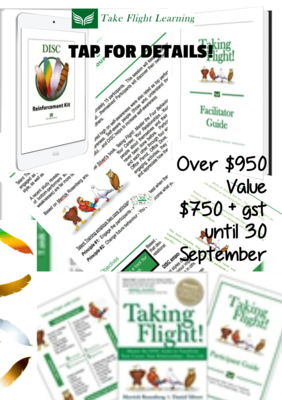 Take Flight Learning at Talent Tools Taking Flight with DISC Facilittor's Pack
