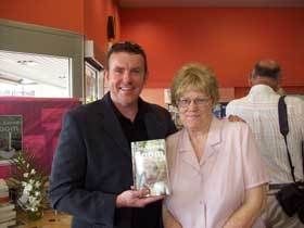 Author Diana Hockley with author and director of Publicious Andy McDermott