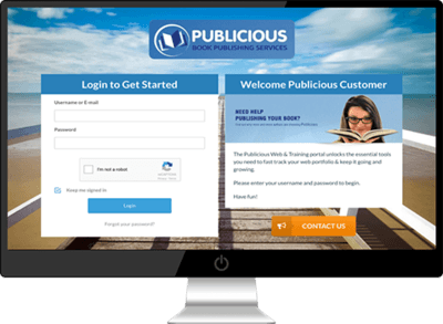 Publicious log-in portal