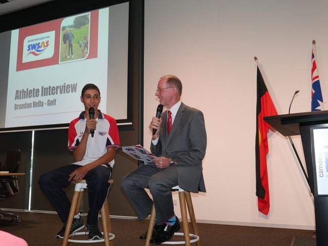 Camden Council reception for academy athletes a big hit