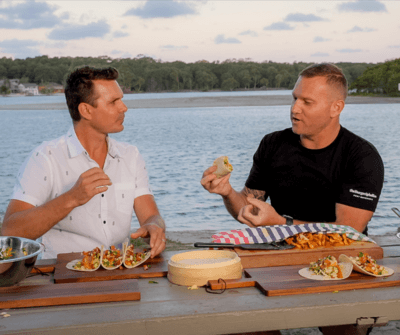 Outside the Kitchen - Andrew and Matt