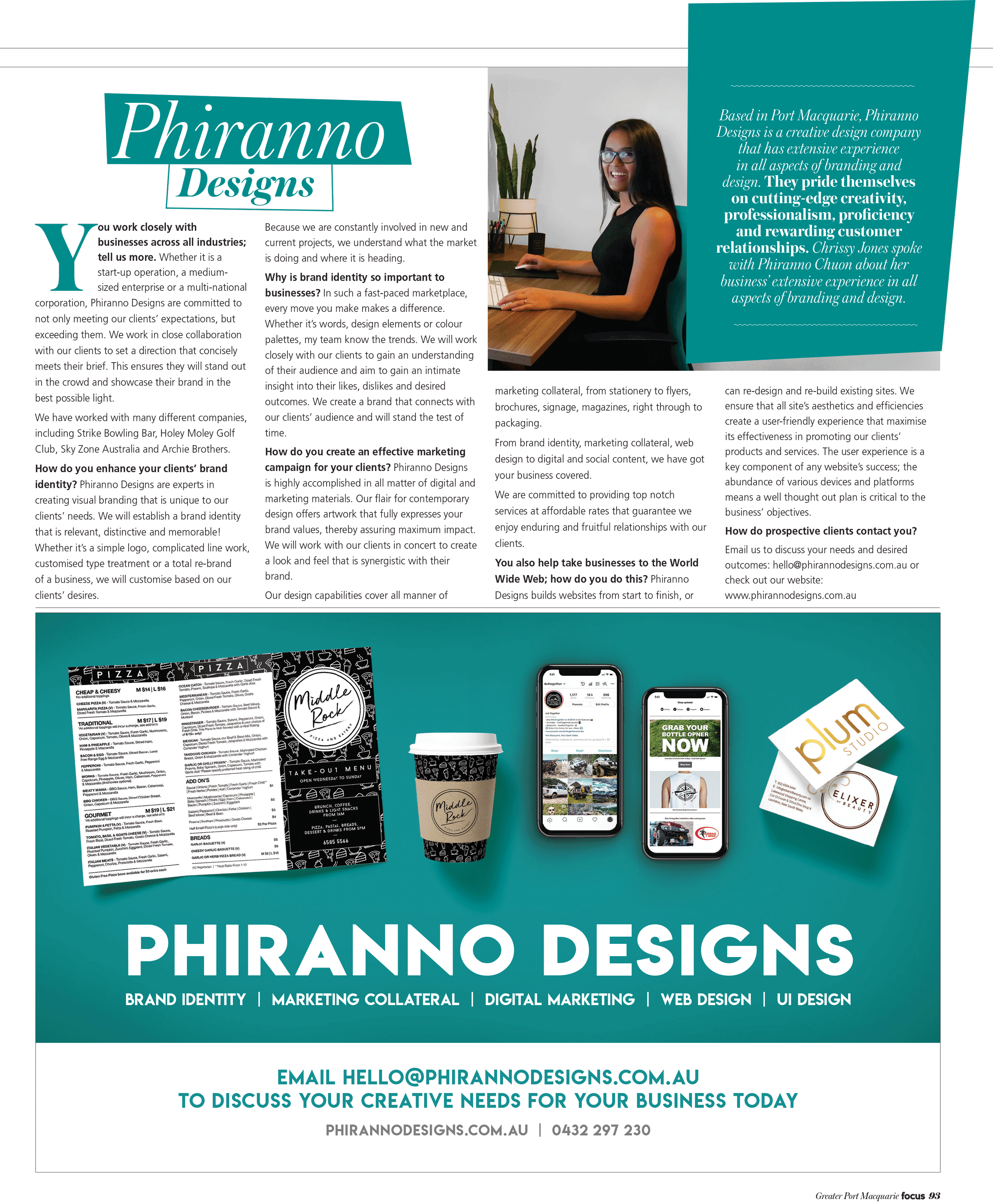 Phiranno Designs - Focus Article