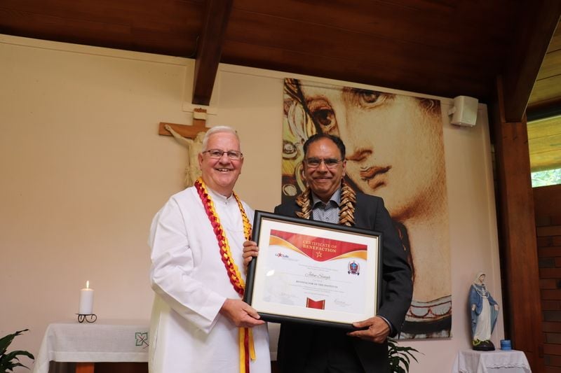 Exemplary Lasallian John Singh rewarded for his 45 years of service