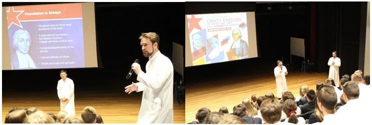 'Great things are possible'... James Sheahan Orange students in conversation with Br Arian and Br Lewis