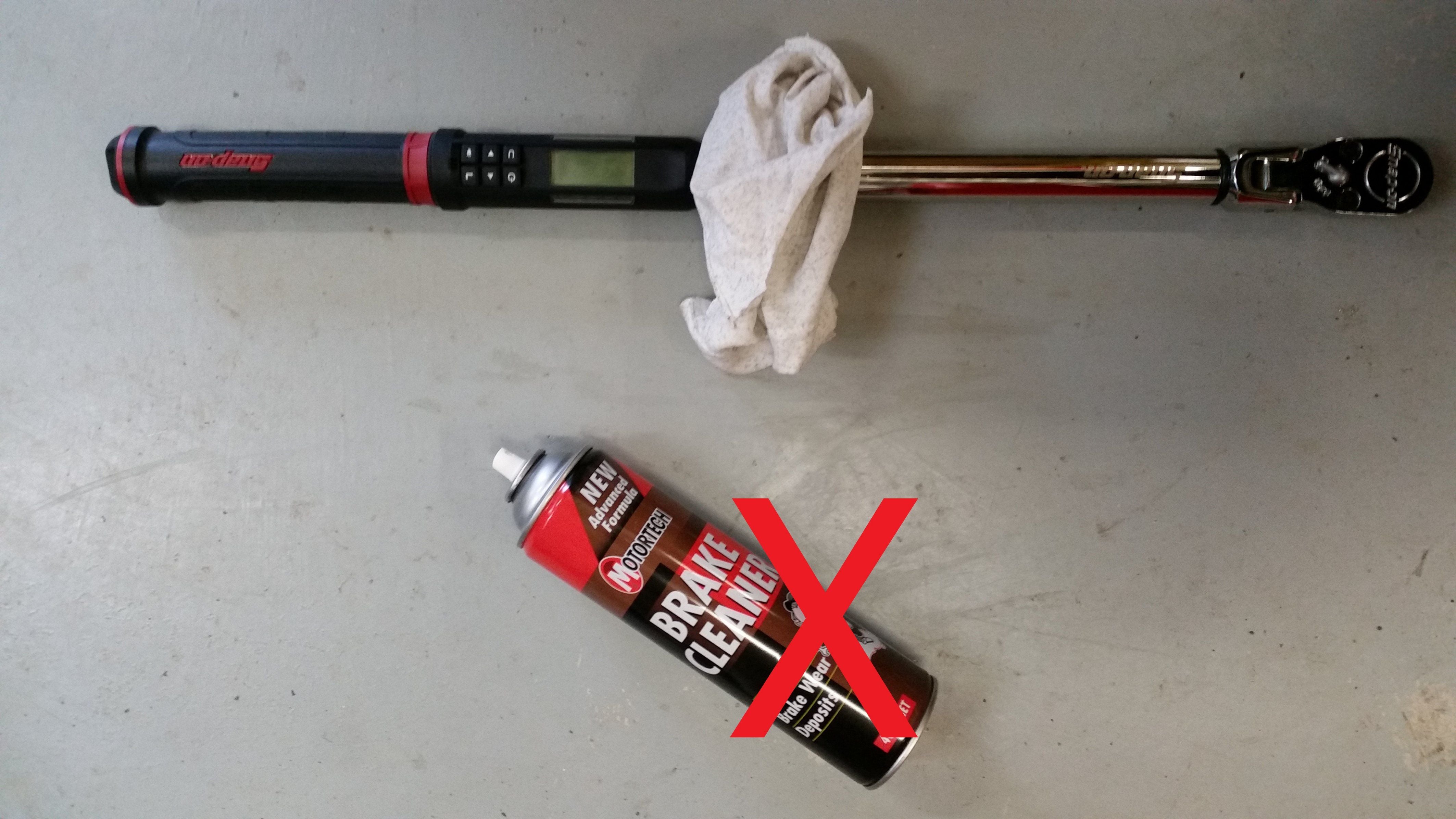 Brake Clean No No