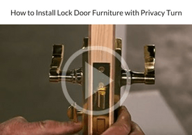 How to Install Mortice Lock Door Furniture with Privacy Turn