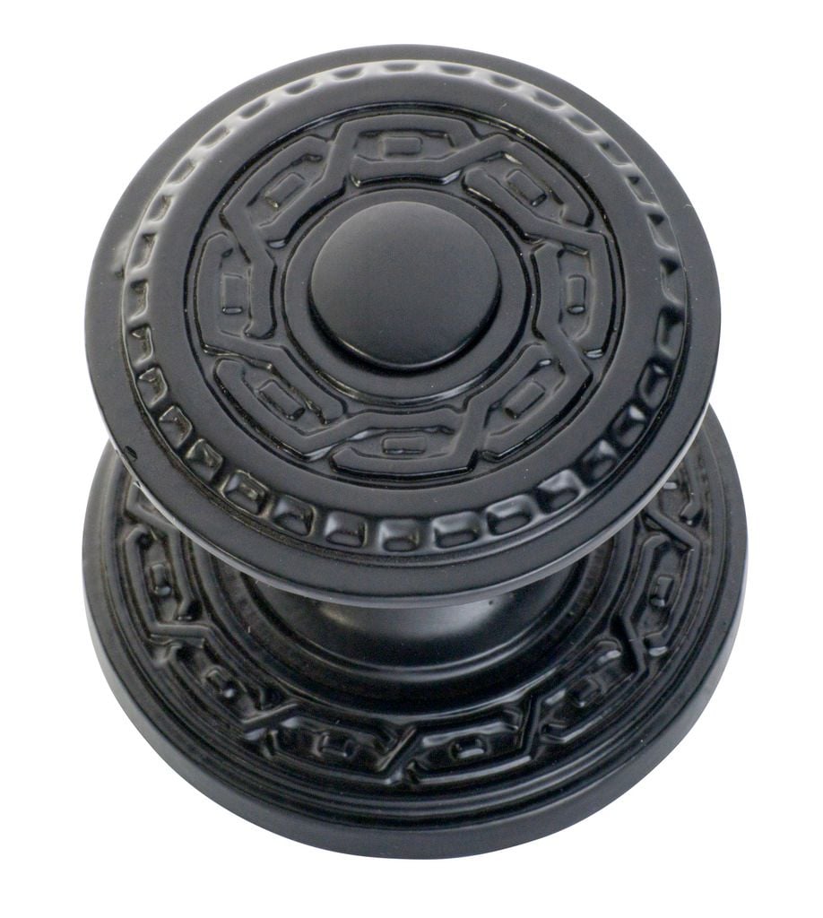 Centre Door Knob Matt Black1320