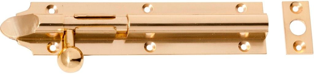 Barrel Bolt - Long Throw (30mm) Polished Brass1404
