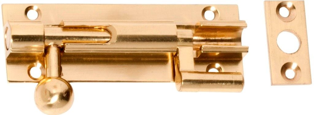 Barrel Bolt - Offset Polished Brass1416