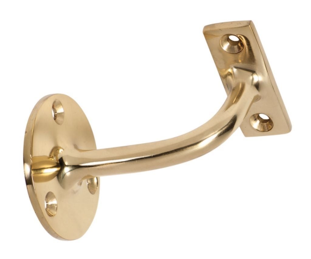 Hand Rail Bracket Polished Brass1545