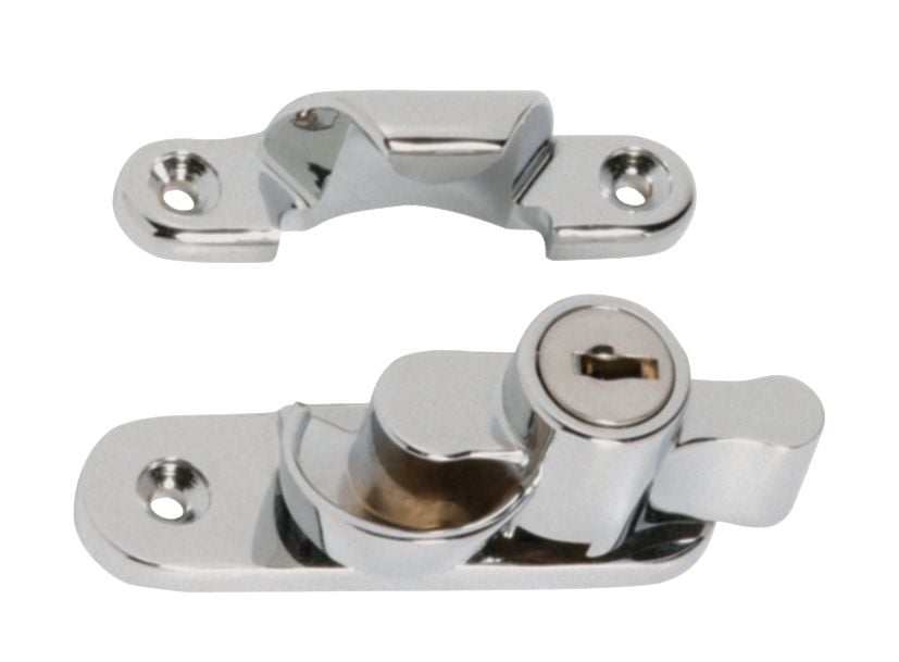 Sash Fastener - Key Operated  Satin Chrome1609