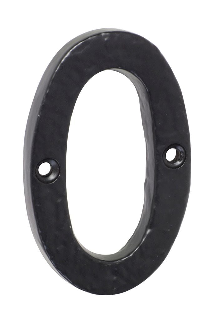 Numeral '0' Matt Black1890
