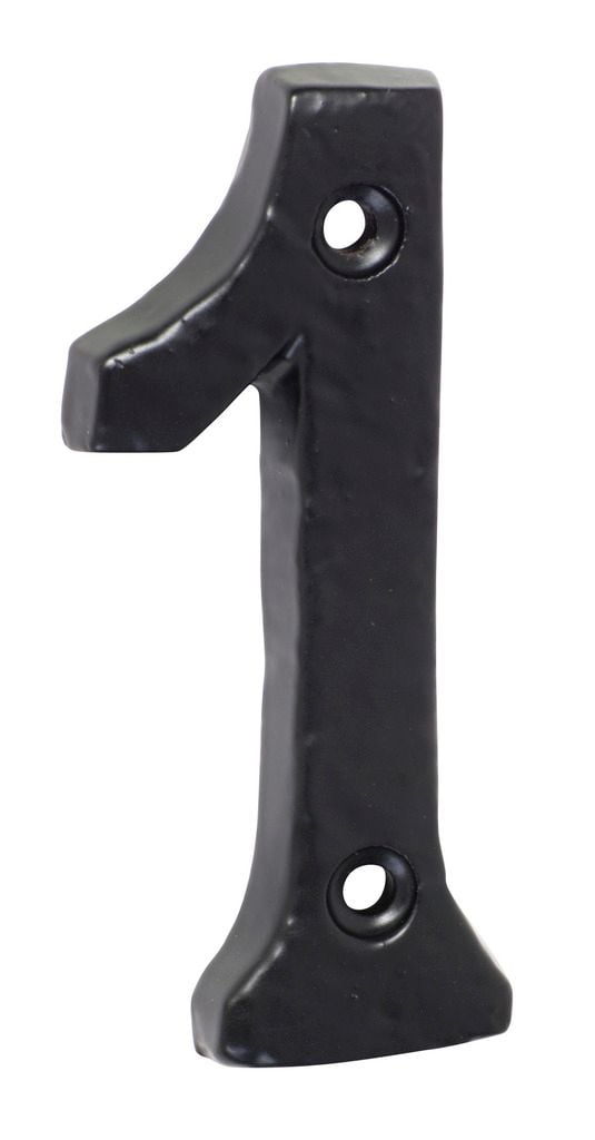 Numeral '1' Matt Black1891