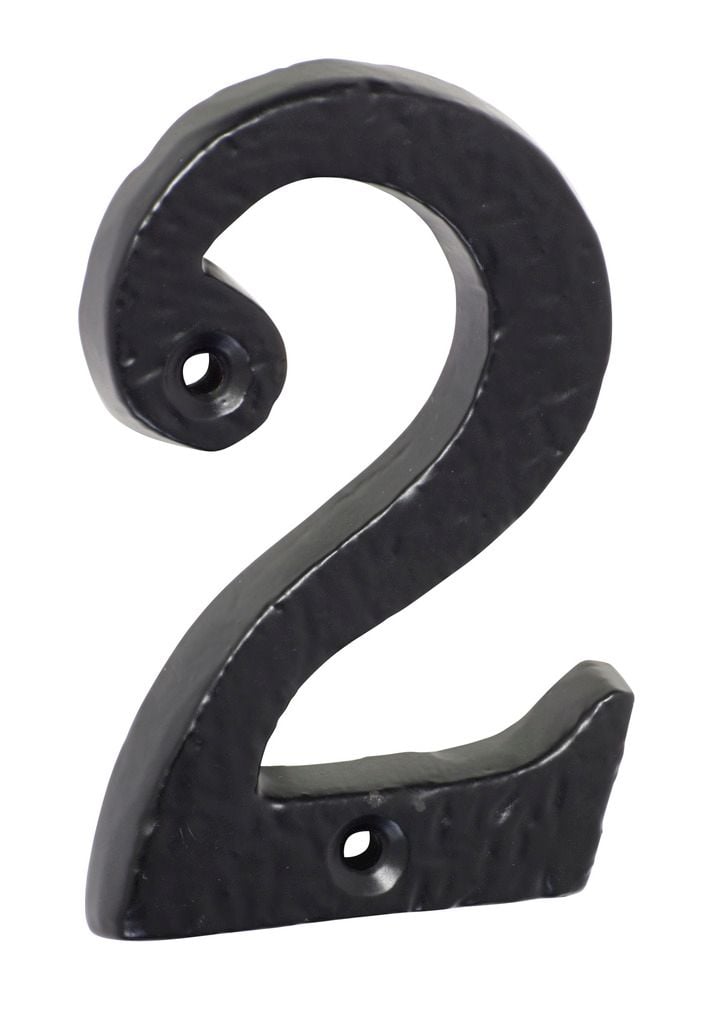 Numeral '2' Matt Black1892