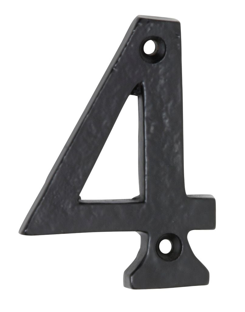 Numeral '4' Matt Black1894