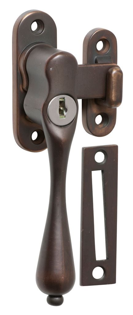 Casement Fastener - Key Operated Left Hand Antique Brass2318