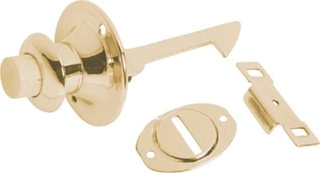 Deco Press Button Catch Polished Brass3100