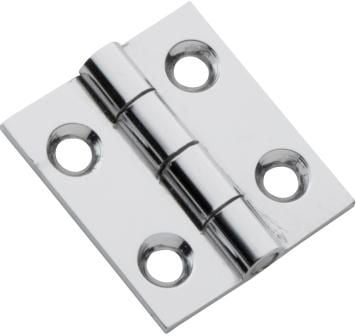 Hinge - Fixed Pin Chrome 25mm x 22mm3110