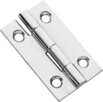 Hinge - Fixed Pin Chrome 38mm x 22mm3111