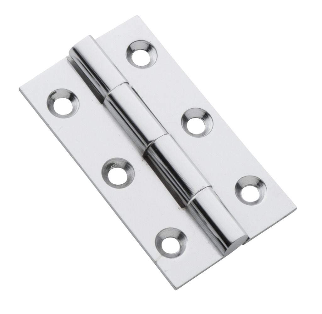 Hinge - Fixed Pin Chrome 50mm x 28mm3112