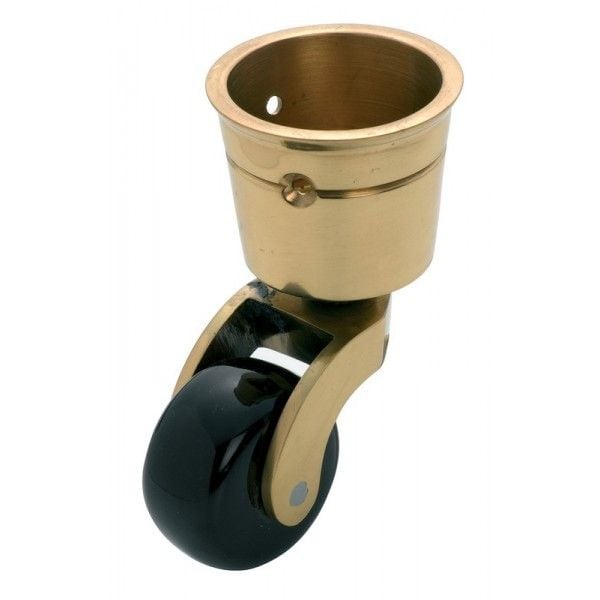 Cup Castor Brown Porcelain/Polished Brass 38mm3513