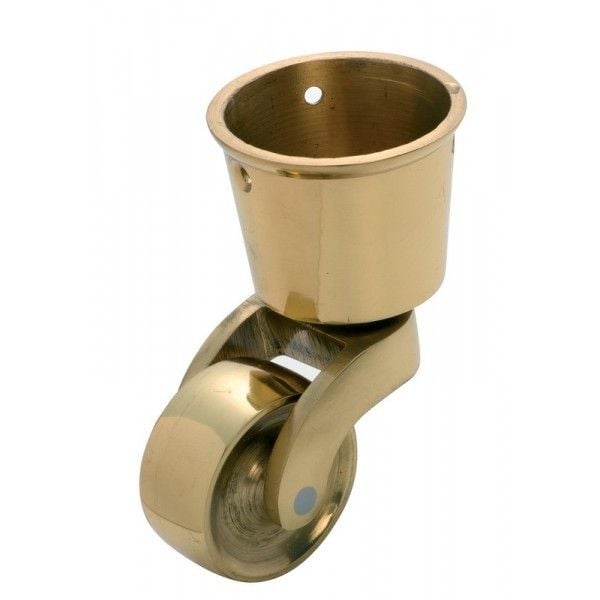 Cup Castor Polished Brass 38mm3531