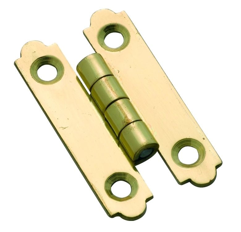 'H' Hinge Polished Brass3722