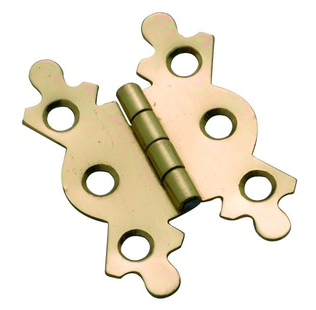 Fancy Hinge Polished Brass 29mm x 41mm3765
