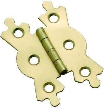 Fancy Hinge Polished Brass 38mm x 53mm3766